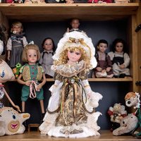Poupée américaine princesse 2020, best-seller, avec ours en peluche, poupée en porcelaine pour garçon