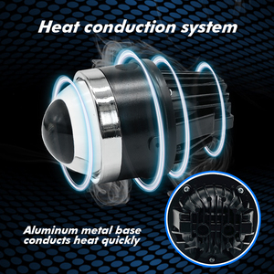 Nhà máy nóng bán công suất cao Tricolor đèn sương mù 3000K 4300K 6000K Bi LED Đèn sương mù chiếu phụ tùng ô tô - Product Image 3