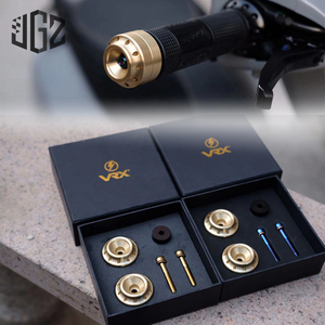CNC Copper Motorcycle Handlebar End Plug Handgrips Balance Slider