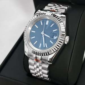 Reloj de Pulsera de Acero Inoxidable de la Mejor Calidad al por Mayor, Reloj Mecánico Automático NH35 con Correa de Regalo en Color Champán - Product Image 3