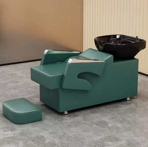 Prix de gros, couleur personnalisée, fauteuil de lavage moderne pour salon de coiffure, mobilier de salon de coiffure en cuir synthétique, utilisation en salon de barbier - Product Image 2