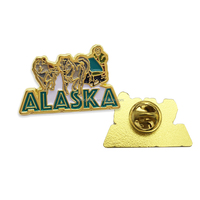 Broche en émail souple motif Élan, Souvenir de Yellowstone, Plaqué argent, Article de collection, Vente directe usine, Idéal comme cadeau de voyage