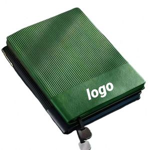 Carnet A5 en cuir de chèvre de luxe de haute qualité, promotionnel, épais, élégant et orienté vers le monde des affaires - Product Image 1