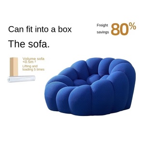 Sofá Compacto para Sala de Estar, Sofá de Compresión Termoformado, Sofá Individual Rochester Bubble, Sillón Puff Tipo Calabaza - Product Image 4
