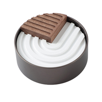 Diffuseur d'aromathérapie pour voiture, couvercle supérieur en alliage d'aluminium, design circulaire, évaporation naturelle, rechargeable, longue durée, moderne