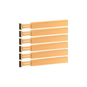 Holz-Schubladenorganizer Erweiterbare Bambus-Schubladenteiler Verstellbare Trennwände für Küchen-, Kommode-, Schlafzimmer- und Schreibtischschubladen - Product Image 2