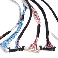 Kabel LVDS Tembaga 8-Bit 2-Saluran 30-Pin Penjualan Panas |   Harness Konverter LVDS Khusus untuk Laptop, TV, Layar LCD Fleksibel, IP68