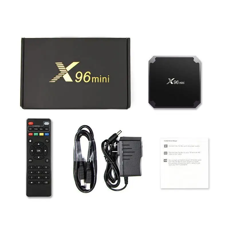 最高のX96ミニAmlogicS905wクアッドコアAndroidテレビボックスストロング4k2gb16GBスマートIPTVセットトップボックス