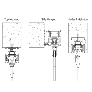 100kg nhiệm vụ nặng nề hiện đại cơ giới Kính thiên văn cửa từ tự động nhà khai thác hệ thống maglev cửa trượt cho biệt thự - Product Image 2