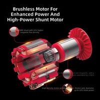 Meuleuse d'angle électrique au lithium Deli 20V sans balais rechargeable, machine de polissage professionnelle pour la découpe, le polissage et le meulage