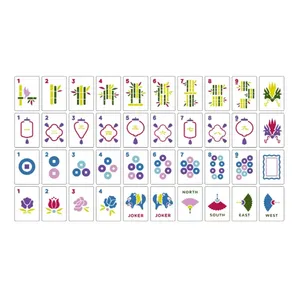 Juego de Fichas de Mahjong Americano de Bambú Ámbar con Tapete y Soportes, Diseño Ecológico de Lujo, Fichas de Mahjong Acrílicas Grabadas, Casino Low <span class=keywords><strong>Fengcai</strong></span> - Product Image 5