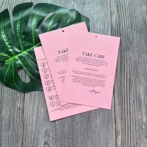 Chất Lượng Cao Sang Trọng Matte Màu Hồng Scratch Off Giảm Giá Lớn Hangtag Kinh Doanh Thẻ Cảm Ơn Bạn Thẻ Với Rose Gold Kim Loại Lá Logo - Product Image 5