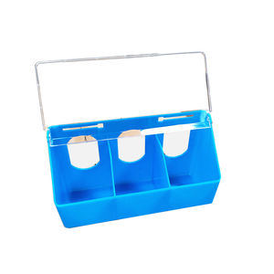 Mangeoires à pigeons à prix d'usine, à suspendre à la main, cage à oiseaux à deux ou trois trous, mangeoire en plastique pour oiseaux, stockage de nourriture pour oiseaux, vente à prix réduit - Product Image 4