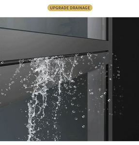 LML 열 브레이크 슬라이딩 창 유럽 스타일 윈도우 스틸 유리 클램프 트랙 디스플레이 베이 알루미늄 디자인 슬라이딩 창 - Product Image 4