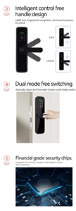 Euro Mortise 4585 6072 Smart <strong>Door</strong> Lock Fingerprint Tuya Wifi Zigbee Ttlock Wifi BLE No Need Gateway Card Code Digital <strong>Door</strong> Lock - Product Image 6