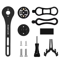 RIDERACE dudukan komputer sepeda, dudukan Speedometer sepeda untuk Garmin Edge Series GOPRO Road Bike GPS Stopwatch