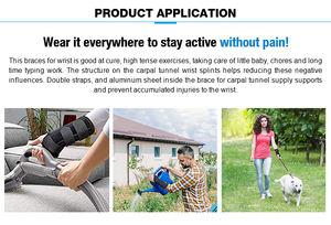 Soporte de muñeca Brace Night Férula Estabilizador para tendinitis Artritis Síndrome del túnel carpiano Alivio del dolor - Product Image 6