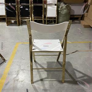 <span class=keywords><strong>Chaises</strong></span> <span class=keywords><strong>pliantes</strong></span> en gros d'usine <span class=keywords><strong>Chaises</strong></span> de salle à manger d'événement blanc pour la réception de banquet de fête - Product Image 6