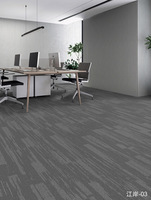 Dalles de moquette modulaires robustes de 6 mm, grises, ignifuges, antidérapantes, lavables, amorties, antistatiques, 33*100 cm, pour bureaux commerciaux