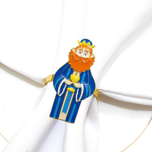 Vente en gros de nouveaux anneaux de serviette à thème des trois <span class=keywords><strong>mages</strong></span> pour la décoration de fête - Product Image 3
