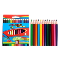 Crayons pré-affûtés 24 couleurs, en plastique, pour enfants, en gros, pour étudiants, coloriage facile, non toxiques, essentiels pour la rentrée scolaire
