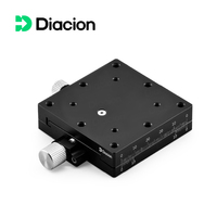 Diacion WEX60 etapa de posicionamiento Manual óptico de carrera larga 60*60mm cola de milano eje X bloques deslizantes aleación de aluminio 0,01mm