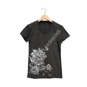 100 coton léger femmes t-shirts personnalisés avec tissu évacuant l'humidité pour vêtements de sport avec prix abordable pas cher en gros T - Product Image 1