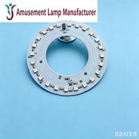 Placa LED Circular de 12V CC, Placa de Luz LED de Colores, Núcleo de Luz LED, Placa Emisora de Luz de Colores, Fuente de Luz LED de 110mm
