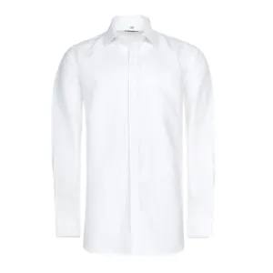 Chemise à manches longues en tissu de lin mélangé de coton de bonne qualité en gros pour hommes
