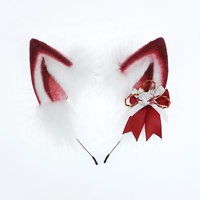 Inari Renard Oreilles Bandeau Cosplay Props Peluche Animal Cheveux Cerceau Japonais Sanctuaire Maid