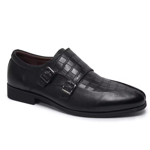 Nuevos Zapatos de vestir de suela blanda de cuero para hombre, correa de monje de estilo clásico, Color personalizado, transpirable, negocios, bodas, Primavera, planos - Product Image 1