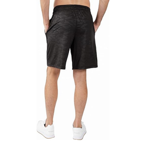 Shorts de sport pour homme à imprimé camouflage noir - Élégants et durables pour les séances d'entraînement et les aventures en plein air - Product Image 4