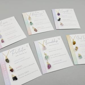 ホット販売ヒーリングクリスタル誕生石ネックレス12星座天然石チェーンネックレス女性用 - Product Image 5