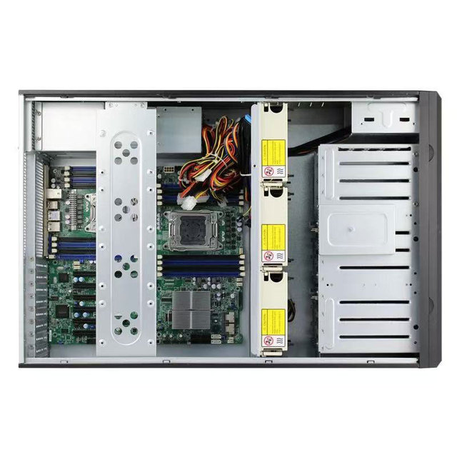 Middle Tower 4U 8* 3.5' HDD Bay Tower Computer Case for Desktop/Workstation Support Rack-mount and Vertical Installation