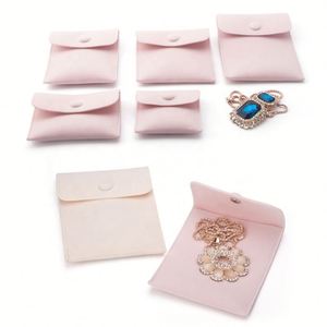 ถุงใส่เครื่องประดับกำมะหยี่พิมพ์โลโก้ตามสั่ง พร้อมกระดุม - Product Image 3