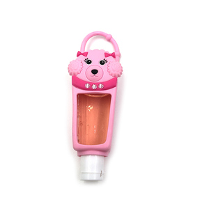 Nouveauté 2022 : Étui en plastique personnalisé pour flacon de désinfectant pour les mains, mignon, format <span class=keywords><strong>poche</strong></span>, 30 ml, avec support en silicone et flacon <span class=keywords><strong>vide</strong></span> - Product Image 1