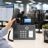 Téléphone IP Gigabit GrandStream GRP2604 avec lignes SIP, voix HD, Opus, 10 touches BLF, multi-lignes, VoIP, système d'exploitation Linux, téléphone de bureau, entreprise