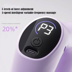 Pistola de Masaje Muscular Profundo Multifuncional Portátil de Alta Calidad, Motor de Escobillas, 6 Cabezales de Masaje, Control de Tiempo, 1500mAh, Color Negro - Product Image 3
