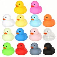 Mini-canard en caoutchouc personnalisé avec logo et forme, jouet de bain flottant pour enfant, canard sonore, cadeau promotionnel en gros