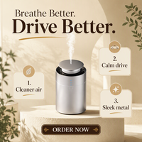 Diffuseur de parfum portable AeroScent pour voiture et maison, 10 ml, sans eau, à piles, en métal, pour table