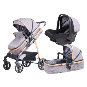 <span class=keywords><strong>Poussette</strong></span> pliable 3-en-1 pour l'hiver avec berceau et siège en tissu Oxford - Product Image 4