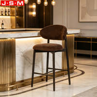 Chaises de bar pour cuisine, tabourets de bar, 65 cm de hauteur, chaises de bar en bois pour cuisine, confortables, style farmhouse