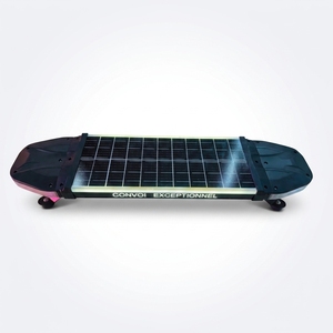 Barra Luminosa LED Ambra Lampeggiante da 900mm a Energia Solare, Omologata ECE R10, Faro di Emergenza per Ambulanze, Camion dei Pompieri e Veicoli di Soccorso - Product Image 3