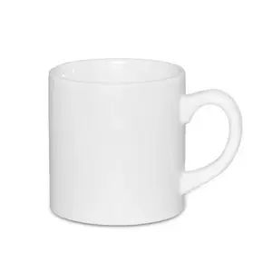 Custom Logo Sublimation Ceramic Mugs White Sublimation Blanks 6oz Tea Coffee Mugs Set