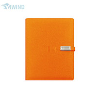 Carnet de notes personnalisé avec logo LED lumineux, batterie externe et USB, coffret cadeau d'entreprise, chargeur sans fil 8000 mAh