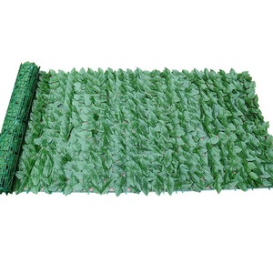 Haies artificielles Angesi, clôture en plastique vert, écran d'intimité pour jardin extérieur, pare-soleil pour balcon, décoration murale - Product Image 5