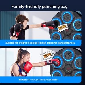 Machine de boxe musicale intelligente murale Bluetooth, cible de frappe électronique pour entraînement de réaction et <span class=keywords><strong>fitness</strong></span> à domicile - Product Image 4