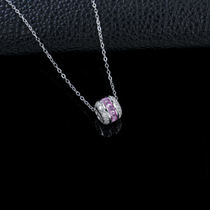 Collier pendentif S925 Padparadscha - Product Image 4