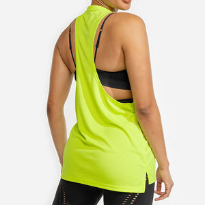 Débardeur de sport femme uni, confortable et respirant, sans manches, pour la gym, en vente à bas prix. - Product Image 5