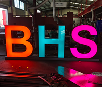 Letras 3D LED Personalizadas para Rótulos de Tiendas, Logotipos Comerciales, Decoración Publicitaria, Letreros con Iluminación Impermeable IP65